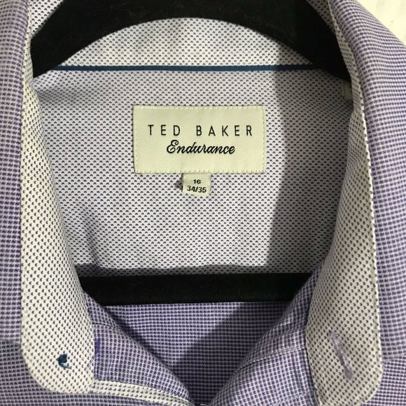 Ted Baker Endurance Purple Men's L/S Button Up - Picture 3 of 6